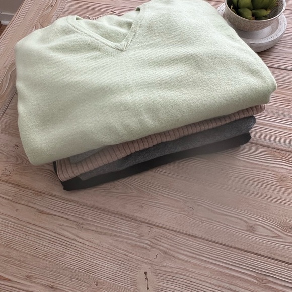 Malo 100% Cashmere Soft Green Sweater | Women’s Oversized L/XL - Picture 4 of 4